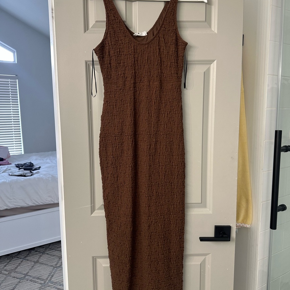 Brown Midi Dress